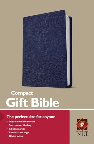 NLT Compact Gift Bible, Navy: New Living Translation, Blue, Bonded Leather