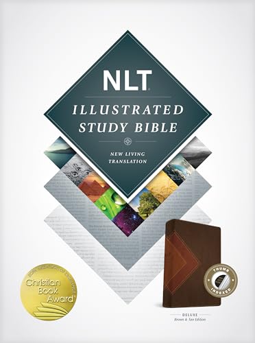 NLT Illustrated Study Bible Tutone Brown/Tan, Indexed: New Living Translation, Tutone Brown & Tan