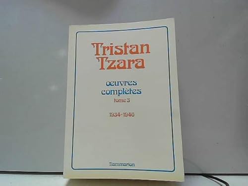 Œuvres complètes: 1934-1946 (3)