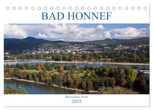 Bad Honnef - Rheinisches Nizza (Tischkalender 2025 DIN A5 quer), CALVENDO Monatskalender