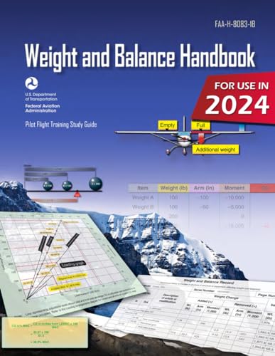 Weight and Balance Handbook FAA-H-8083-1B (Color Print): Pilot Flight Training Study Guide