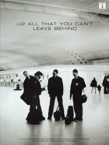 U2: All That You Can't Leave Behind: Songbook, Grifftabelle für Gitarre: guitar-tab edition