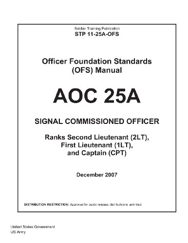 Soldier Training Publication STP 11-25A-OFS Officer Foundation Standards (OFS) Manual AOC 25A Signal Commissioned Officer