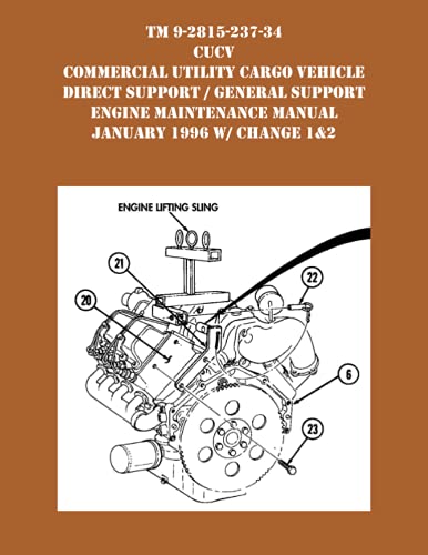 TM 9-2815-237-34 CUCV Commercial Utility Cargo Vehicle Direct Support / General Support Engine Maintenance Manual January 1996 w/ Change 1&2