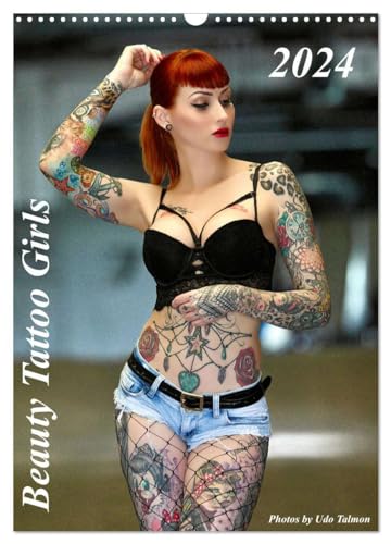 Beauty Tattoo Girls 2024 (Wandkalender 2024 DIN A3 hoch), CALVENDO Monatskalender: Unser Kalender Beauty Tattoo Girls mit hinreißenden TattooModels kunstvoll in Szene gesetzt. (CALVENDO Erotik)