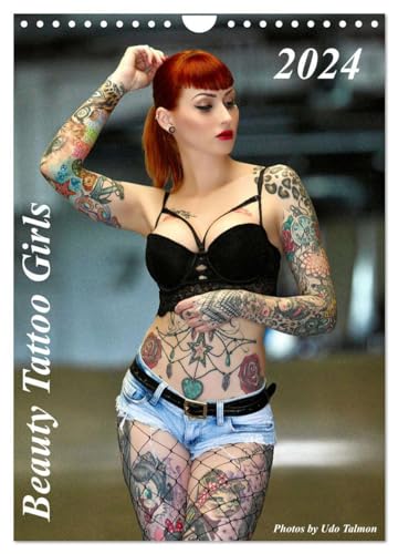 Beauty Tattoo Girls 2024 (Wandkalender 2024 DIN A4 hoch), CALVENDO Monatskalender: Unser Kalender Beauty Tattoo Girls mit hinreißenden TattooModels kunstvoll in Szene gesetzt. (CALVENDO Erotik)