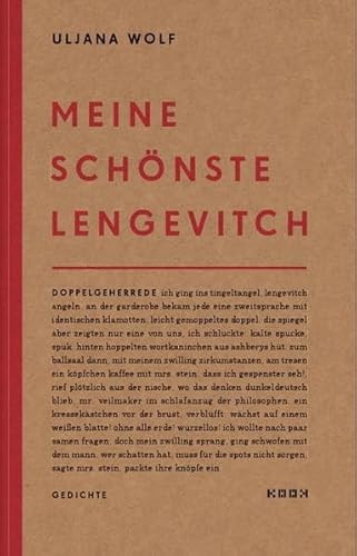 meine schönste lengevitch: Gedichte (Reihe Lyrik) von Kookbooks