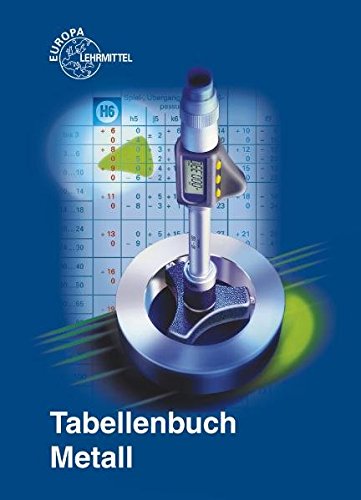 Tabellenbuch Metall: mit Formelsammlung von Europa-Lehrmittel
