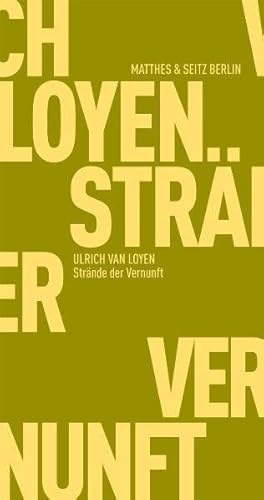 Strände der Vernunft. Norbert Elias im inneren Afrika (Fröhliche Wissenschaft) von Matthes & Seitz Berlin