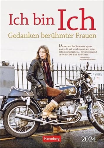 Ich bin Ich Wochen-Kulturkalender 2024. Große Frauen der Zeitgeschichte in einem Wochenkalender zum Aufhängen. Kalender mit Zitaten und Bildern berühmter Frauen: Gedanken berühmter Frauen Ich bin Ich Wochen-Kulturkalender 2024. Große Frauen der Zeitgeschichte in einem Wochenkalender zum Aufhängen. Kalender mit Zitaten und Bildern berühmter Frauen: Gedanken berühmter Frauen