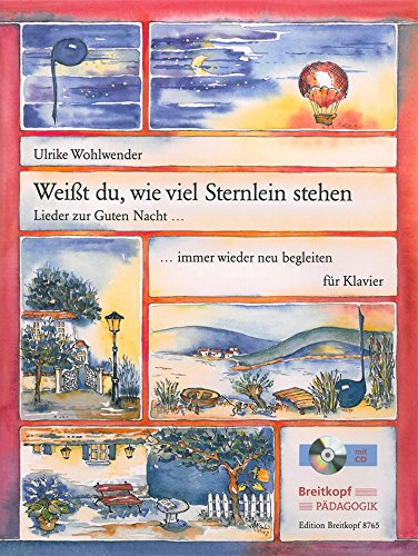 Weißt du, wie viel Sternlein stehen - Lieder zur Guten Nacht, immer wieder neu begleiten für Klavier mit CD (EB 8765)