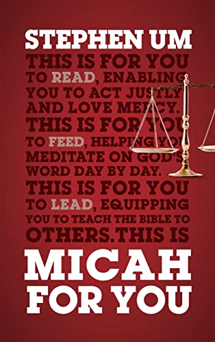 Micah For You: Acting Justly, Loving Mercy (God's Word for You)