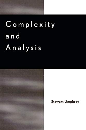 Complexity and Analysis (State and Society in East Asia Series) von Lexington Books