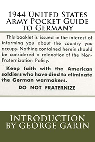 1944 United States Army Pocket Guide to Germany