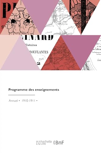 Programme des enseignements von Hachette Livre BNF