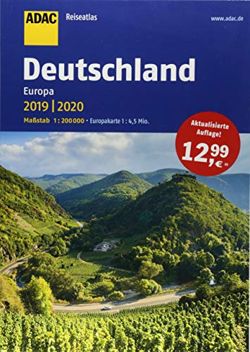 ADAC Reiseatlas Deutschland, Europa 2019/2020 1:200 000 (ADAC Atlanten)