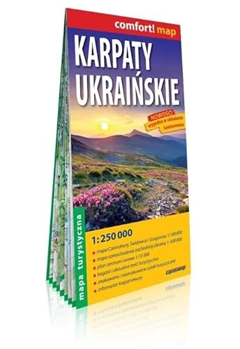 Comfort!map Karpaty UkraiĹskie 1:250 000 mapa Comfort!map Karpaty UkraiĹskie 1:250 000 mapa