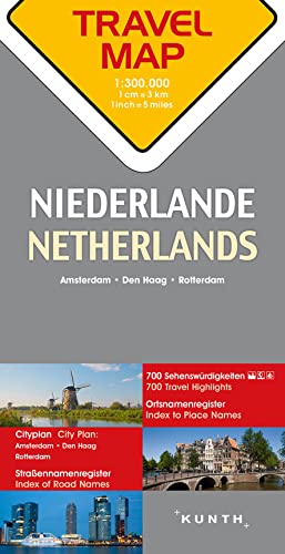 KUNTH TRAVELMAP Niederlande 1:300.000: Travel Map Netherlands KUNTH TRAVELMAP Niederlande 1:300.000: Travel Map Netherlands