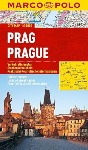 MARCO POLO Cityplan Prag 1:15 000: Verkehrslinienplan, Straßenverzeichnis, Praktische touristische Informationen (MARCO POLO Citypläne)