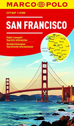 MARCO POLO Cityplan San Francisco 1:15.000: Verkehrslinienplan, Straßenverzeichnis, Praktische touristische Informationen