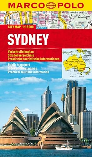 MARCO POLO Cityplan Sydney 1:15 000: Verkehrslinienplan, Straßenverzeichnis, Praktische touristische Informationen (MARCO POLO Citypläne)