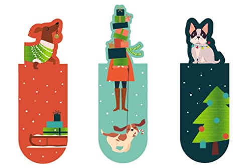 Magnetlesezeichen / bookmarker Weihnachts-Hunde | 3er Set | magnetisches Lesezeichen charmant illustriert Magnetlesezeichen / bookmarker Weihnachts-Hunde | 3er Set | magnetisches Lesezeichen charmant illustriert