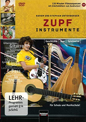 Zupfinstrumente, DVD: Geschichte - Bau - Spielweise. Für Schule und Musikschule! 138 Minuten Videosequenzen zu über 100 Instrumenten mit ... (Instrumentenkunde im Musikunterricht)