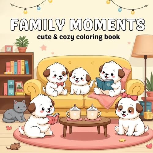 Family Moments Coloring Book: Charming Animal Families Enjoying Cozy Hygge Moments in Relaxing Settings for Adults and Teens Family Moments Coloring Book: Charming Animal Families Enjoying Cozy Hygge Moments in Relaxing Settings for Adults and Teens von Independently published