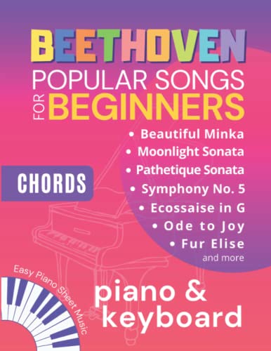 Beethoven Popular Songs for Beginners: Easy Piano Keyboard Sheet Music Book for Kids I Fur Elise, Moonlight and Pathetique Sonata, Symphony No. 5, 6, ... I The Perfect Gift Book for Music Teachers Beethoven Popular Songs for Beginners: Easy Piano Keyboard Sheet Music Book for Kids I Fur Elise, Moonlight and Pathetique Sonata, Symphony No. 5, 6, ... I The Perfect Gift Book for Music Teachers