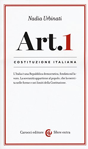Costituzione italiana: articolo 1 (Sfere extra) von Carocci