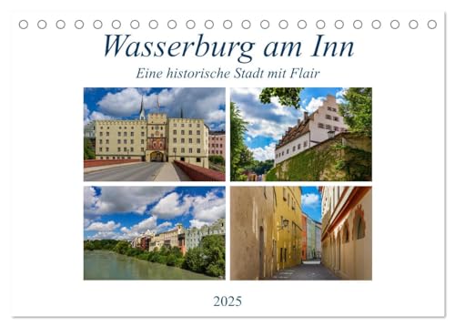 Wasserburg am Inn (Tischkalender 2025 DIN A5 quer), CALVENDO Monatskalender von CALVENDO