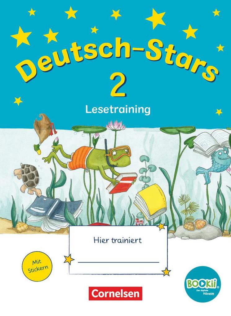 Deutsch-Stars - BOOKii-Ausgabe - 2. Schuljahr. Lesetraining. Übungsheft mit Lösungen von Oldenbourg Schulbuchverl.