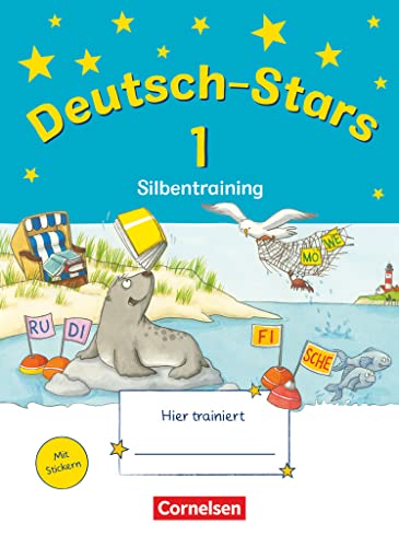 Deutsch-Stars - Allgemeine Ausgabe - 1. Schuljahr: Silbentraining - Übungsheft - Mit Lösungen