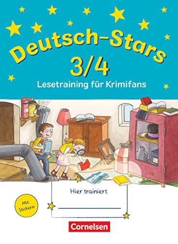 Deutsch-Stars - Allgemeine Ausgabe - 3./4. Schuljahr: Lesetraining für Krimifans - Übungsheft - Mit Lösungen
