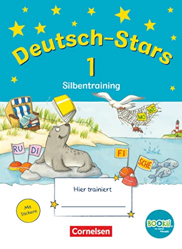 Deutsch-Stars - BOOKii-Ausgabe - 1. Schuljahr: Silbentraining - Übungsheft - Mit Lösungen von Oldenbourg Schulbuchverl.