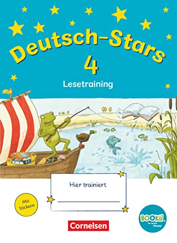 Deutsch-Stars - BOOKii-Ausgabe - 4. Schuljahr: Lesetraining - Übungsheft - Mit Lösungen