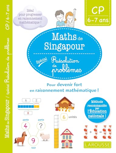 Mon petit cahier de maths - méthode de Singapour spécial CP: 90 énigmes et problèmes pour devenir fort en raisonnement mathématique ! von LAROUSSE