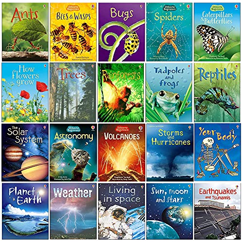 Usborne Beginners Nature & Science Collection 20 Books Set (Ants, Bugs, Spiders, Tree, Reptiles, Rainforests, Bees & Wasps, Volcanoes, Astronomy,Solar System, Your Body, Planet Earth, Weather & More) Usborne Beginners Nature & Science Collection 20 Books Set (Ants, Bugs, Spiders, Tree, Reptiles, Rainforests, Bees & Wasps, Volcanoes, Astronomy,Solar System, Your Body, Planet Earth, Weather & More)