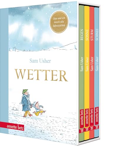 Wetter - Vier Bilderbücher in einem hochwertigen Schuber: Opa und ich durch alle Jahreszeiten von Annette Betz im Ueberreuter Verlag