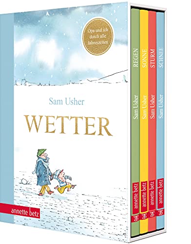 Wetter - Vier Bilderbücher in einem hochwertigen Schuber: Opa und ich durch alle Jahreszeiten von Annette Betz im Ueberreuter Verlag