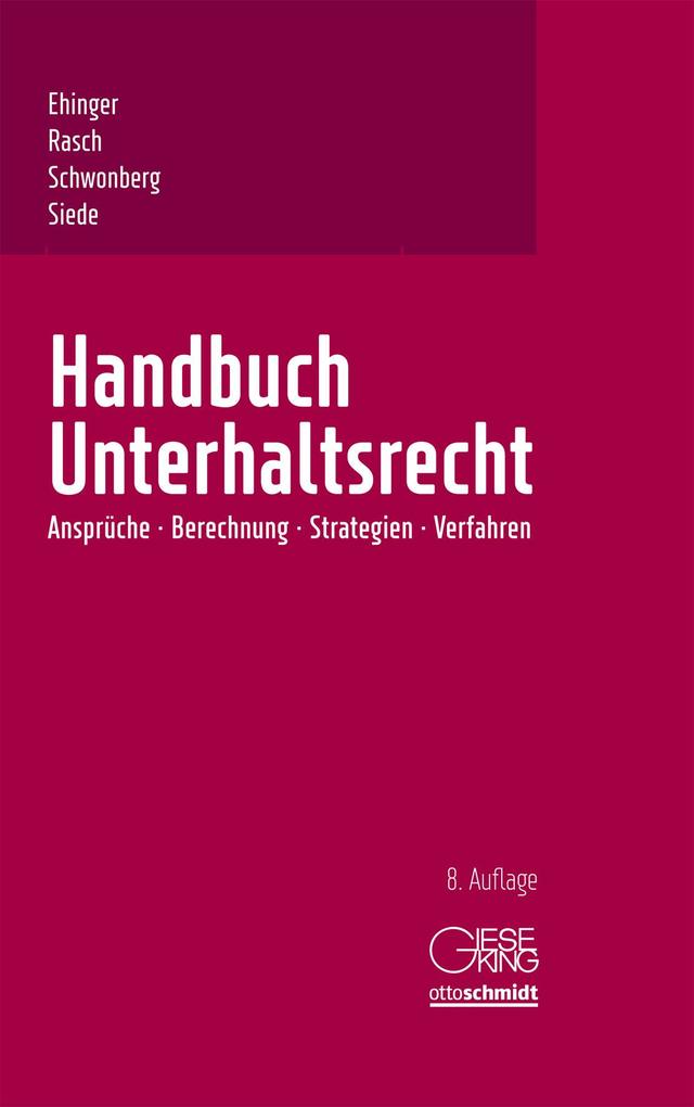 Handbuch Unterhaltsrecht von Gieseking E.U.W. GmbH
