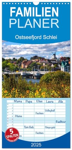 Familienplaner 2025 - Ostseefjord Schlei mit 5 Spalten (Wandkalender, 21 cm x 45 cm), CALVENDO von CALVENDO