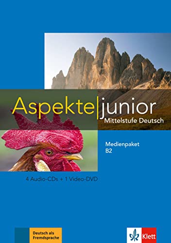 Aspekte junior B2: Mittelstufe Deutsch. Medienpaket (4 Audio-CDs + DVD) (Aspekte junior: Mittelstufe Deutsch)