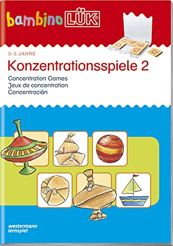bambinoLÜK: 3/4/5 Jahre Konzentrationsspiele 2: Für Kinder ab 3 J (bambinoLÜK-Übungshefte: Kindergarten)