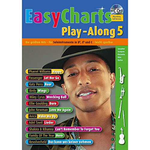 Easy Charts Play-Along: Die größten Hits spielerisch leicht gesetzt. C/Eb/Bb-Instrument. Spielbuch.