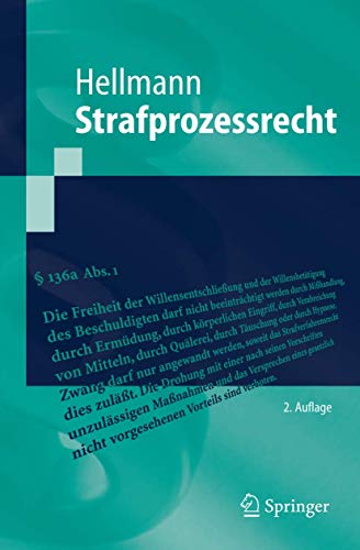 Strafprozessrecht Strafprozessrecht