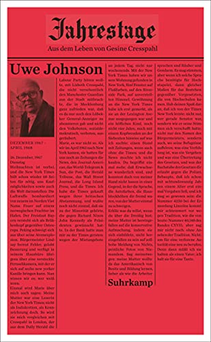 Jahrestage 2.: Aus dem Leben von Gesine Cresspahl (suhrkamp taschenbuch)