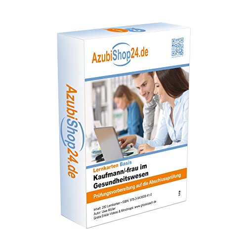 AzubiShop24.de Basis-Lernkarten Kaufmann im Gesundheitswesen: Prüfungsvorbereitung auf die Abschlussprüfung AzubiShop24.de Basis-Lernkarten Kaufmann im Gesundheitswesen: Prüfungsvorbereitung auf die Abschlussprüfung