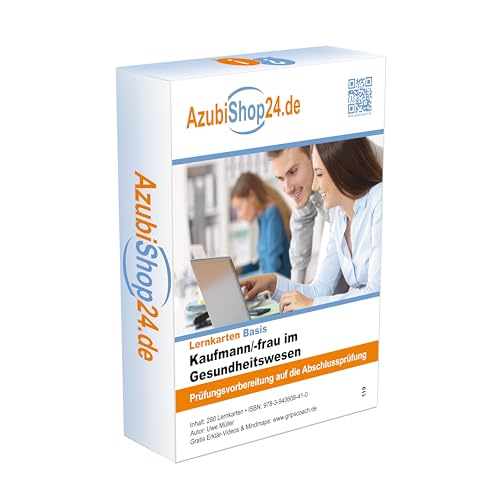 AzubiShop24.de Basis-Lernkarten Kaufmann im Gesundheitswesen: Prüfungsvorbereitung auf die Abschlussprüfung AzubiShop24.de Basis-Lernkarten Kaufmann im Gesundheitswesen: Prüfungsvorbereitung auf die Abschlussprüfung