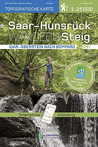 Saar-Hunsrück-Steig Wanderkarte Ost 1: 25 000 mit Online-Anbindung und Höhenprofilen (Ein schöner Tag Pocket / Pocketwanderführer von ideemedia)